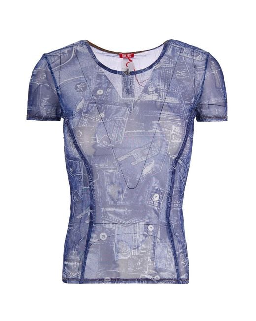 DIESEL Blue T-Shirt Kasia Dnm