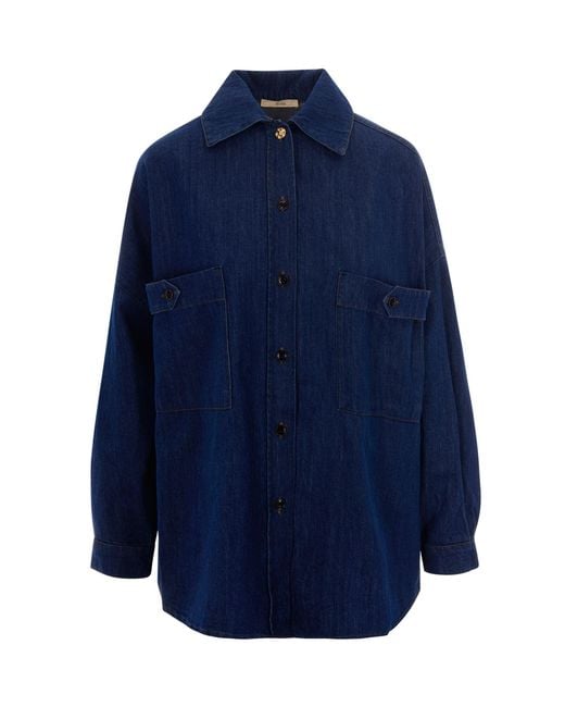 Sessun Blue Overshirt Nevada