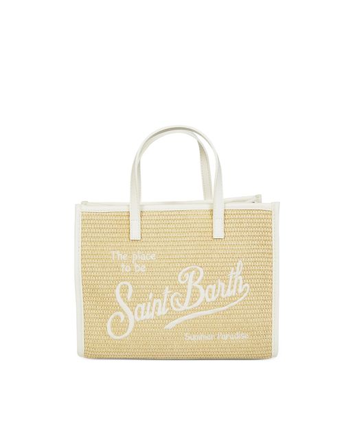 Mc2 Saint Barth Natural Borsa Vivian Midi Straw