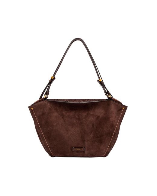 Gianni Chiarini Brown Borsa Bloom Suede Moka
