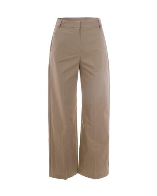 Patrizia Pepe Natural Wide-Leg Trousers