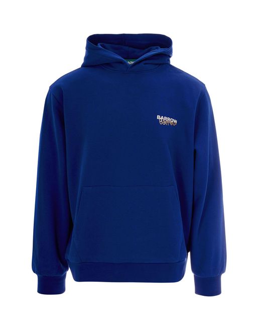 Barrow Blue Felpa Hoodie Bear for men