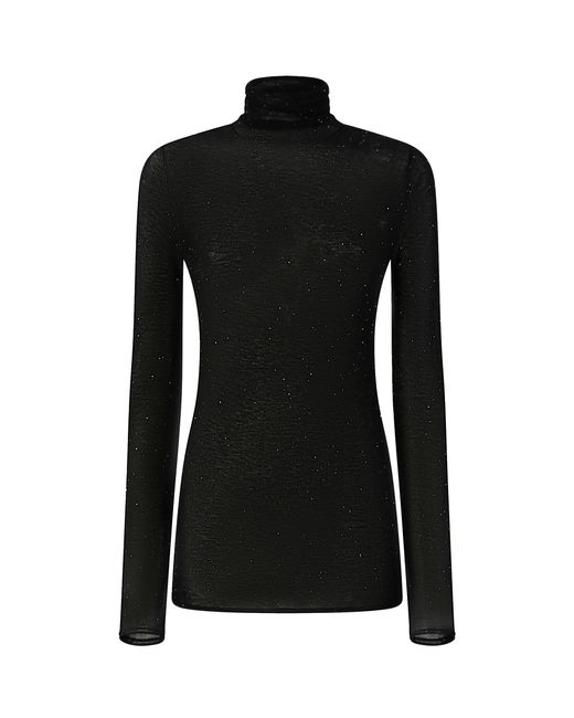 Pinko Black Micro Sequin Sweater
