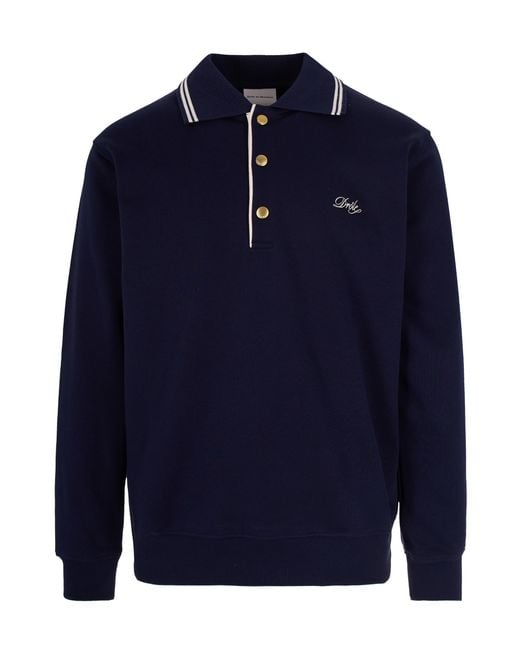 Drole de Monsieur Blue Polo Drôle Mavy for men