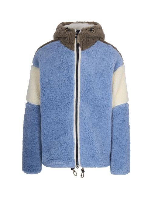 Napapijri Blue Giubbino T-Tires Fzh Colorblock for men