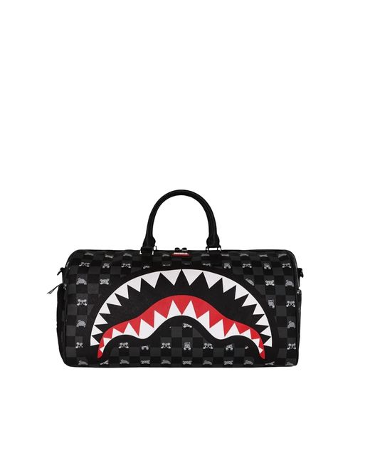 Borsone Peeking Character Check di Sprayground in Black