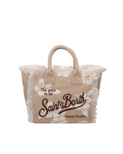 Mc2 Saint Barth White Borsa Colette Tiki Hibiscus