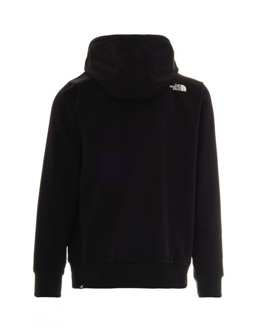 The North Face Black Felpa Con Cappuccio Simple Dome for men