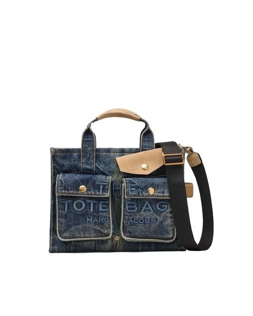 Marc Jacobs Blue Mini Denim Tote Bag