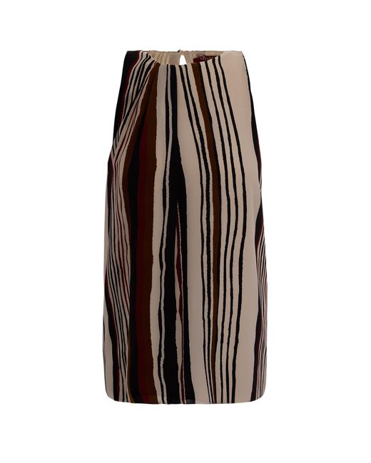 Max Mara Brown Silk Top
