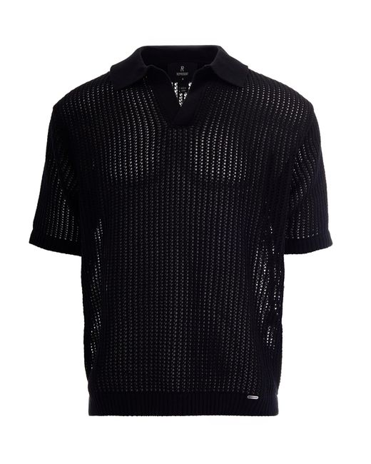 Represent Black Polo Shirt Beverly for men