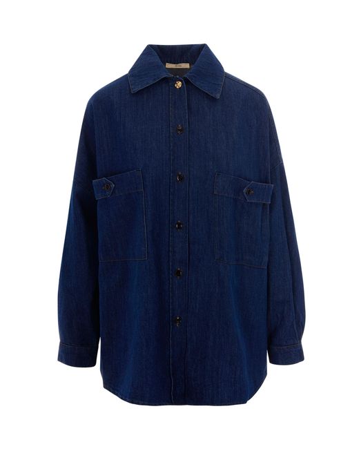 Sessun Blue Overshirt Nevada
