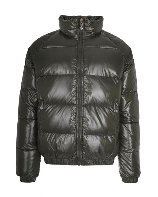 Pyrenex Gray Piumino Bomber Laccato Vintage Mythic for men