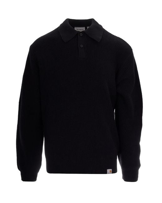 Carhartt Blue Shirt Collar Polos for men