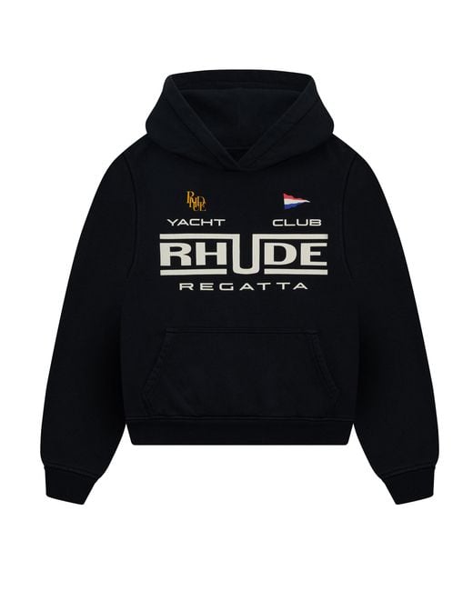 Rhude Black Regatta Vintage Sweatshirt for men