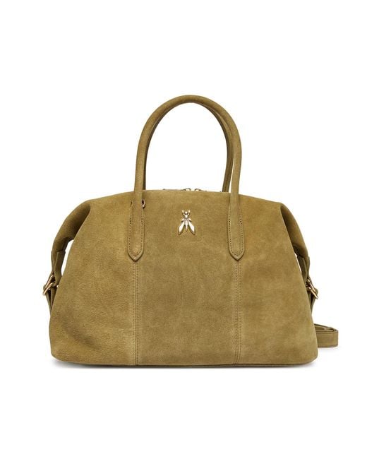 Patrizia Pepe Metallic Borsa Suede