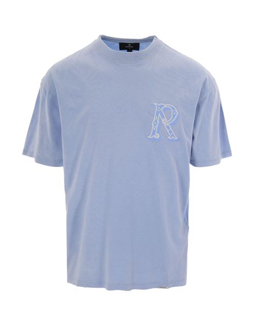 Represent Blue T-Shirt Western Initial for men