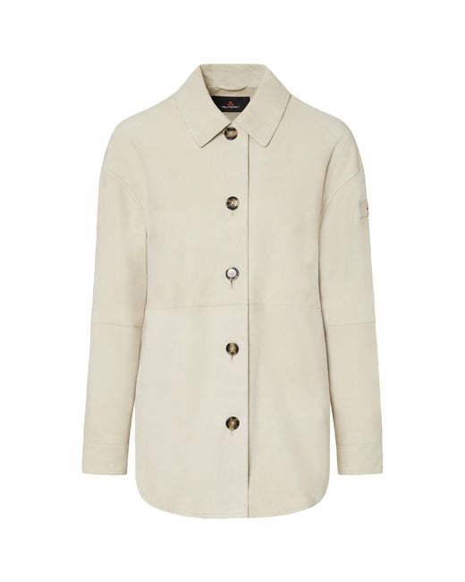 Peuterey White Lya Suede Jacket