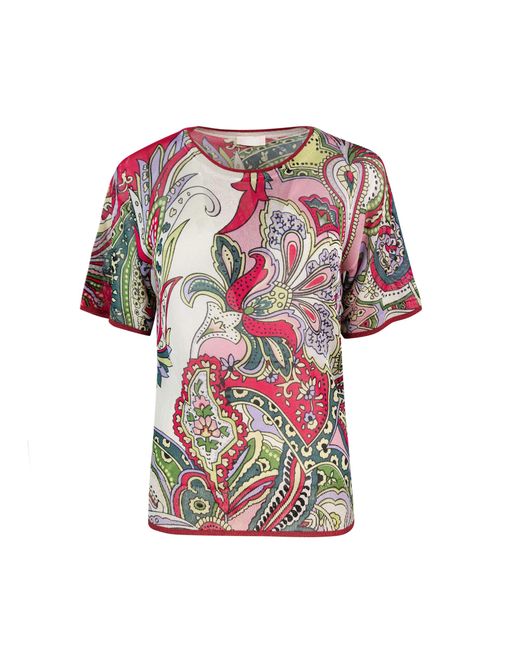 Liu Jo White T Shirt Maioliche All Over
