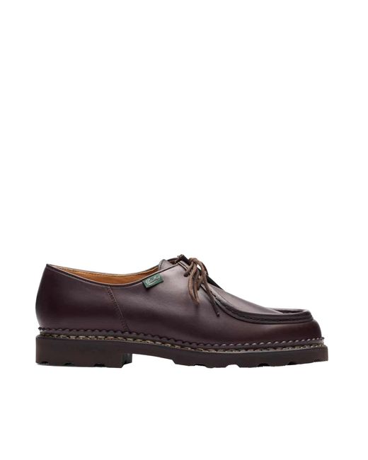 Paraboot Brown Michael Marche Ii Lisse Café Lace-Up Shoes for men