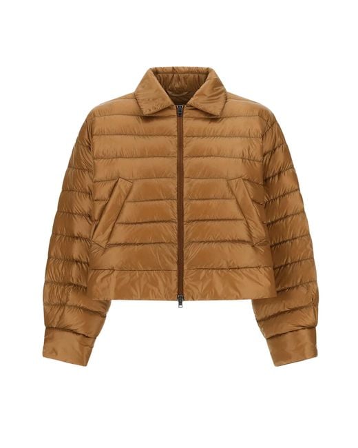 Herno Brown Ultralight Camel Cape