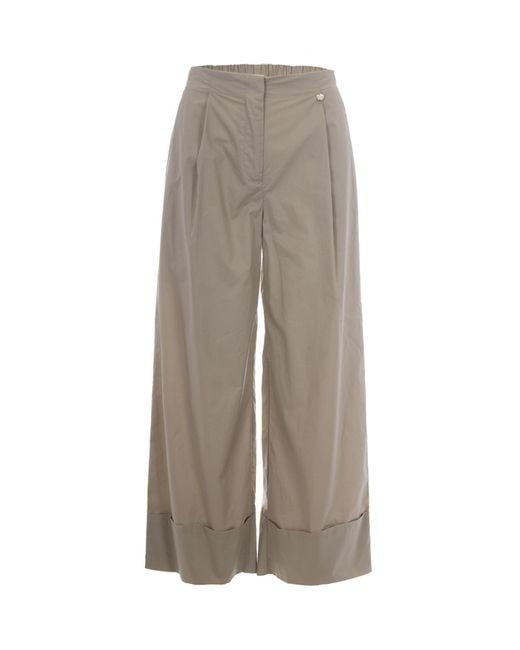 Liu Jo Gray Flare Trousers