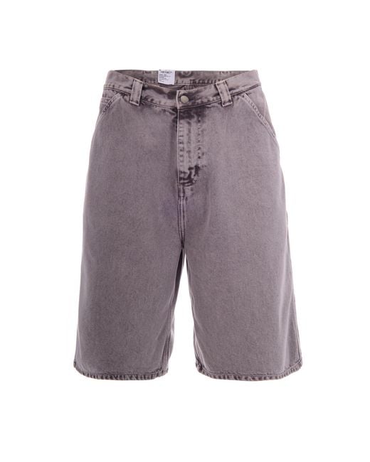 Carhartt Gray Bermuda Shorts Og Single Knee for men