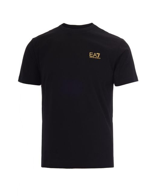 EA7 Black T-Shirt Core Identity for men