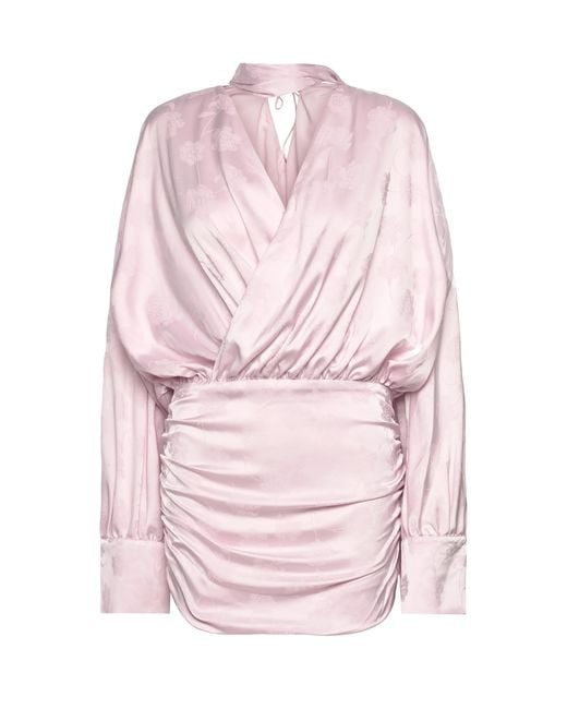 ROTATE BIRGER CHRISTENSEN Pink Ice Ls Orchid Mini Dress