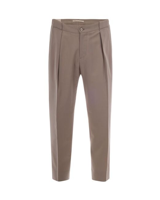 BRIGLIA Gray Pantalone Portobello S for men