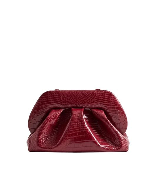 THEMOIRÈ Red Borsa Tia Croco Prune