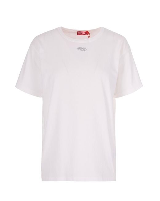DIESEL White T-Shirt T-Normy Bianco