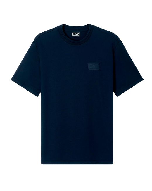 EA7 Blue T-Shirt Lux Identity for men