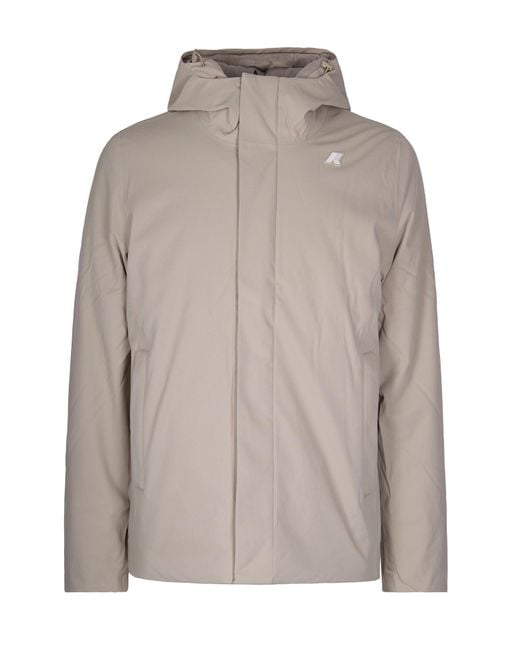 K-Way Gray Giubbino Jacko Twill Marmotta for men