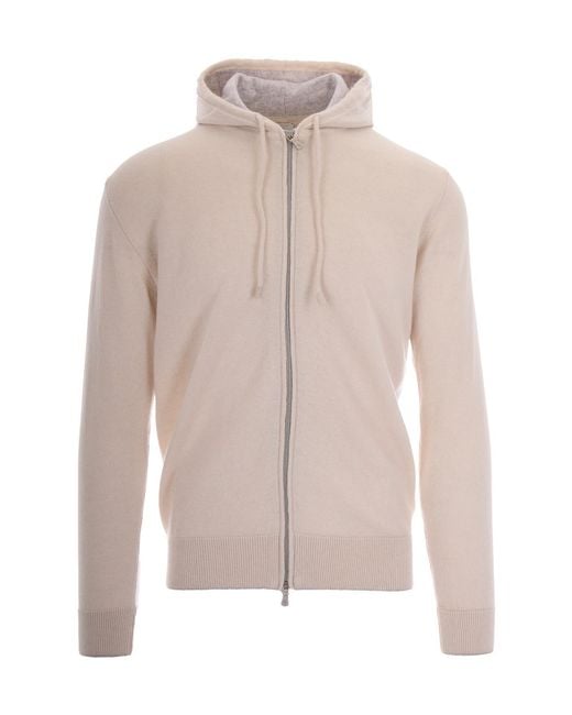 Eleventy Pink Maglia Full Zip for men