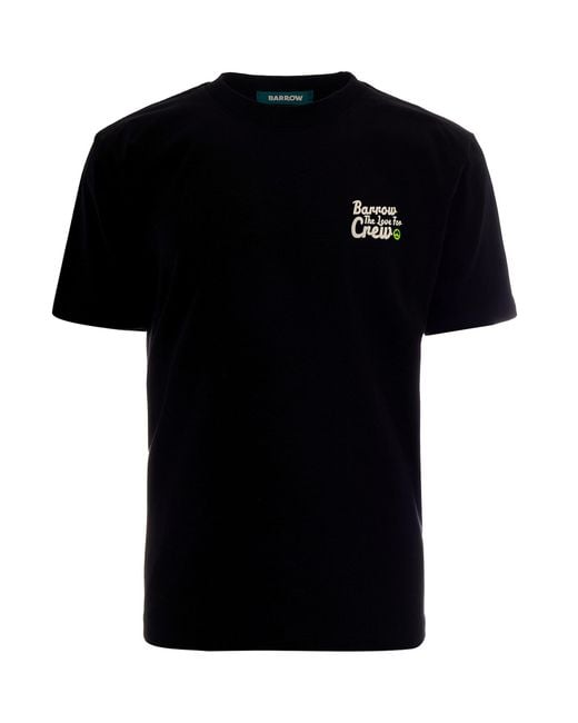 Barrow Black T-Shirt The Love For Crew for men