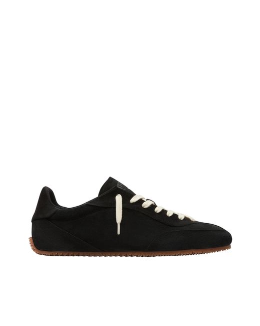 Axel Arigato Black Sleek Low-Profile Suede Sneakers