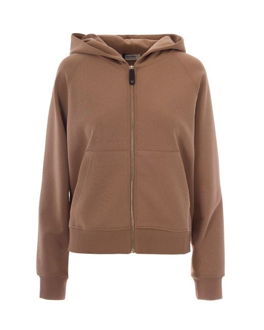 Max Mara Brown Felpa Marea Cammello