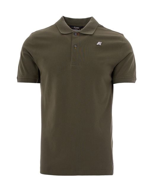 K-Way Green Polo Vinnie Linchen for men