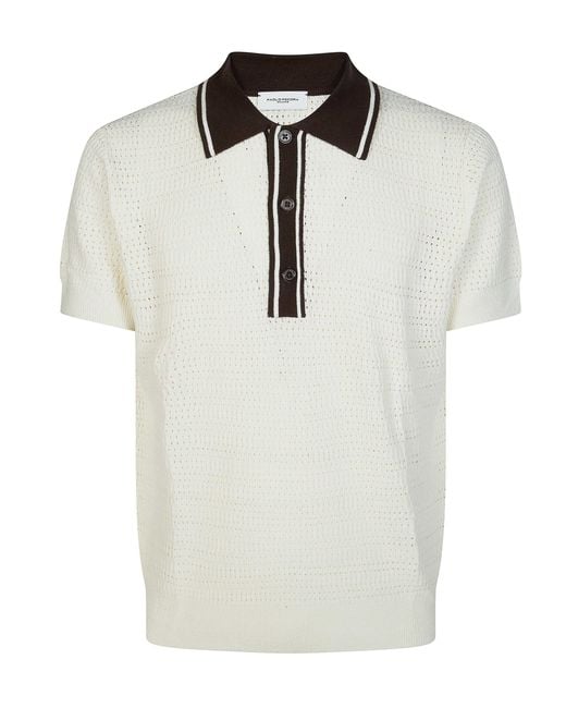 Paolo Pecora White Polo for men