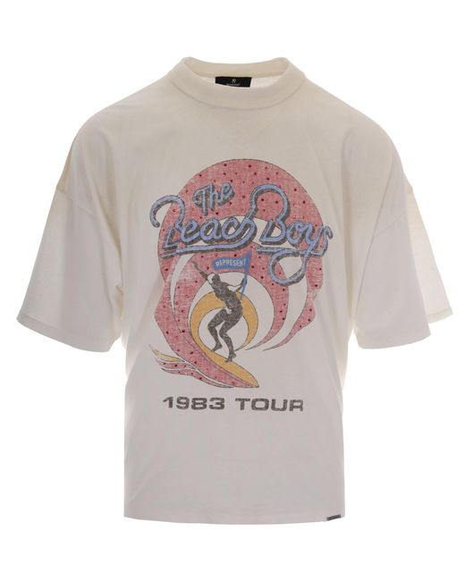 Represent White Graphic T-Shirts for men