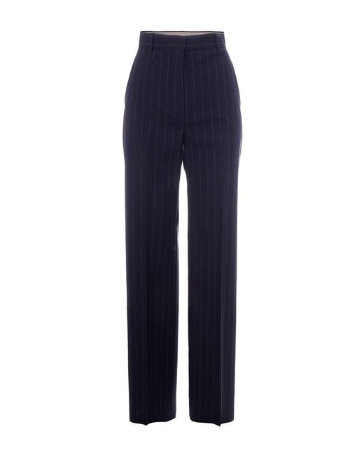 Max Mara Blue Sophisticated Tailored Trousers
