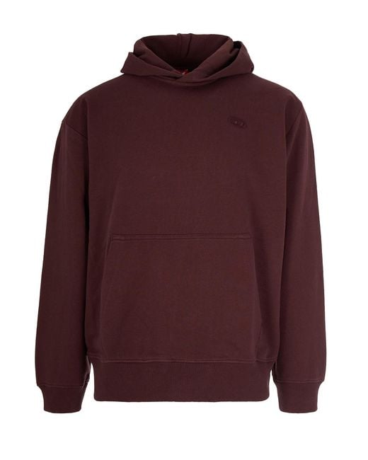 DIESEL Purple Hoodies for men
