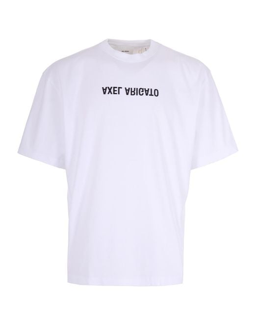 Axel Arigato White T-Shirt Distort for men