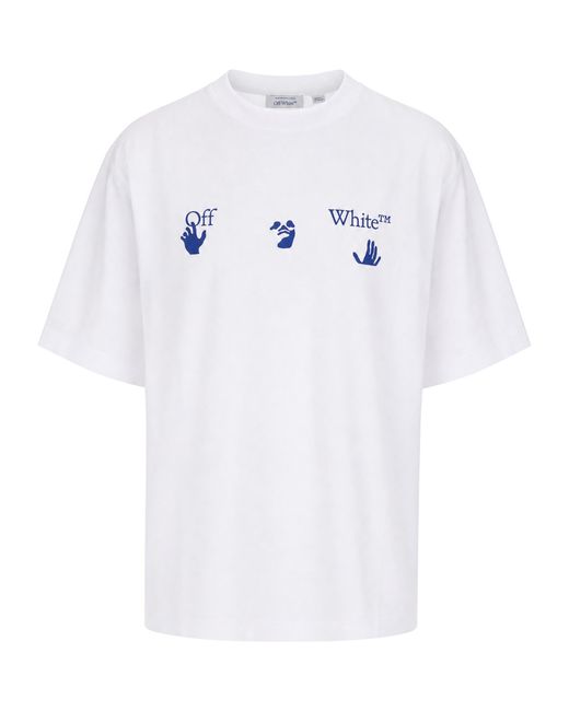 Off-White c/o Virgil Abloh White T-Shirt Stampa Logo for men