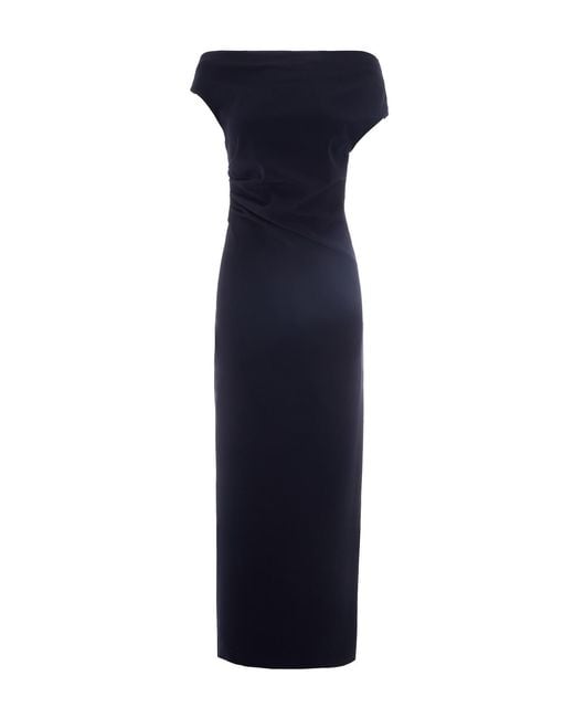 P.A.R.O.S.H. Blue Elegant Mini Dress For