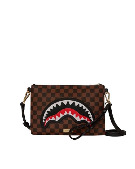 Sprayground White Pochette Sawtooth Sharks for men