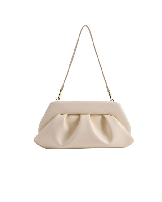Borsa Emera Vegan Fabric Shell di THEMOIRÈ in Natural