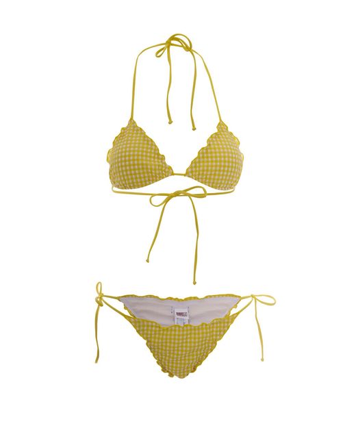Mc2 Saint Barth Metallic Bikini Sagitami Vichy Giallo