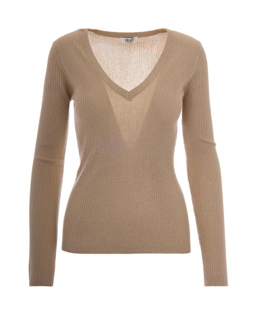 Liu Jo Natural Lux Knit Sweater